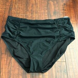 NWT California Sunshine ruched swim bottoms